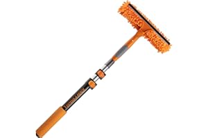 1.5-3 Window Squeegee for Home with Extension Pole // Window Glass Cleaner Tool for Window Cleaning // Car Squeegee for Windo