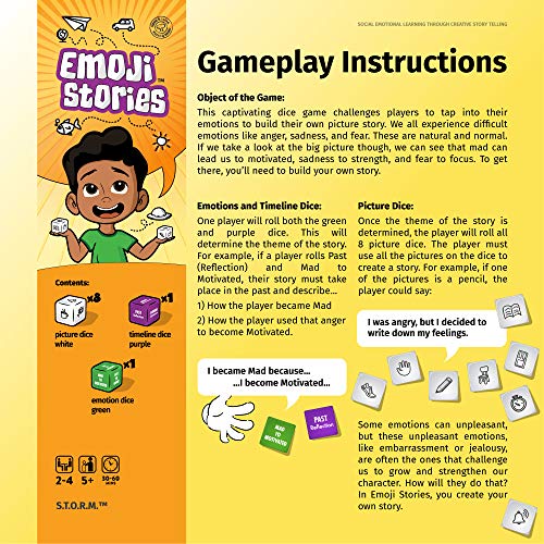 Social Emotional Games for Kids Emoji Stories Activity for Classroom