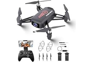 SOZUN Drone with Camera for Kids 8-12 and Adults 1080P HD Mini FPV Drones with Headless Mode, 360°Flip, One-Key Take Off/Landing, Altitude Hold, Gestures Selfie, Gravity Control, 3 Speed Mode, Drone Gift Toys for Boys, Girls, Beginner Grey