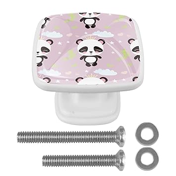 Schrankknöpfe und Griffe Wolkenpanda-Bambus Küchenschrank Knöpfe Bling
