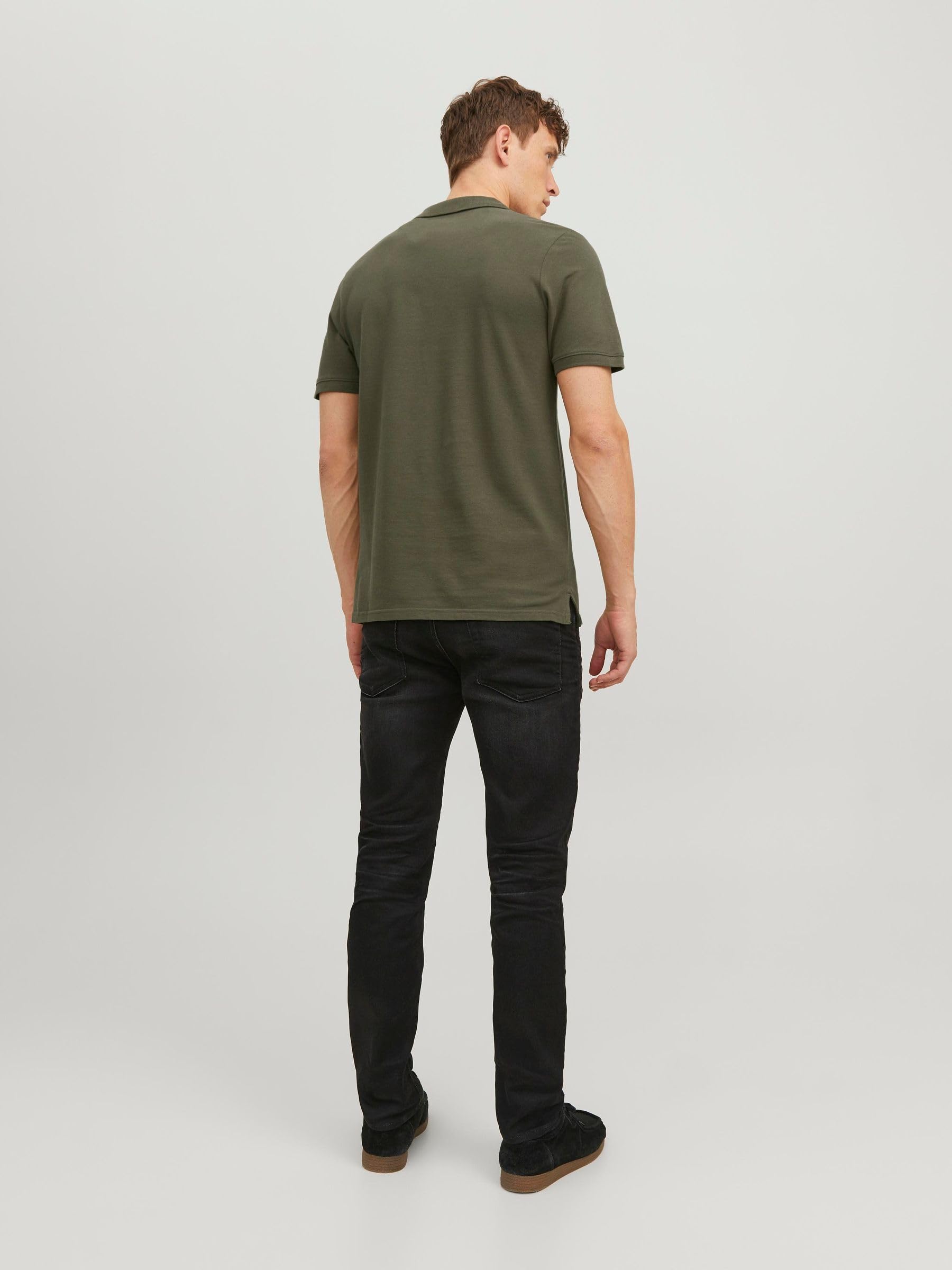 JACK & JONES Herren Jjebasic Noos Poloshirt, Olive Night, L EU 3