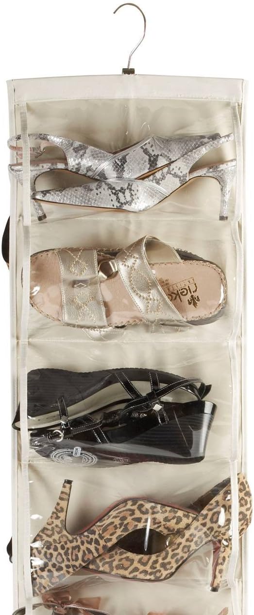 Brilliant Feet G005, Heavy Duty 18 Pocket Hanging Shoe Organiser 18 works of Shoes, for Wardrobe Rail - Image 5
