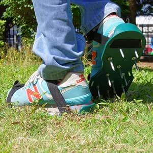Aireador de césped de Jardín Zapatos - 26 púas para permitir su hierba