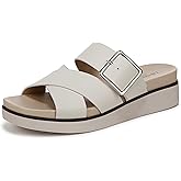 LifeStride Womens Getaway Slide Sandal Bone 6 W