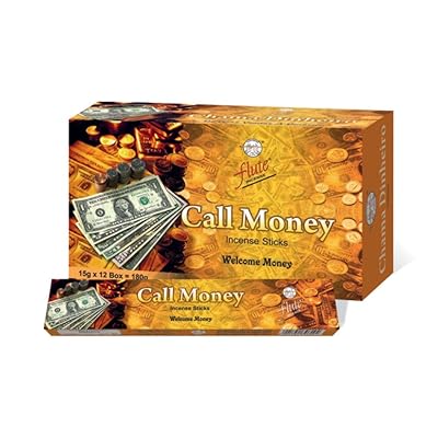 monthlysupply Flute Call Money Incense Sticks Floral Fragrance Masala Scent Approx.180 Sticks - Bring Money Luck Fortune Prosperity