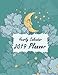 Yearly Calendar 2019 Planner: Blue Sky and Happy Moon, Yearly Calendar Book. Monthly, Yearly Calenda by 