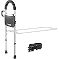 WISDEER Bed Rails for Elderly Adults Safety - with Motion Sensor Light & Storage Pouch, Dual Handle Grab Assist Bar for Seniors,Bed Rails for King Queen Twin Size Bed,Bed Rails for Elderly Assistance