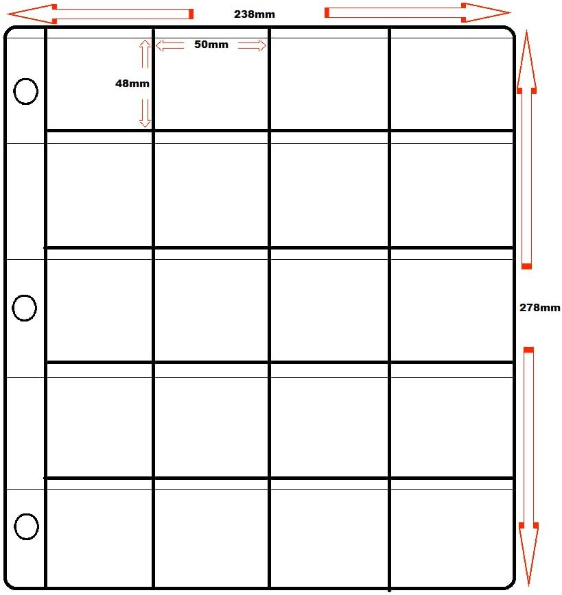 Robin Hood DirectCoin Album Pages 20 Section Sleeves (Pack of 10)