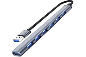 USB Hub 3.0 with 7 Ports, VIENON Aluminium USB 3.0 Hub USB Splitter Extender for for Laptop, PC, MacBook, Mac Pro, Mac Mini, iMac, Surface Pro and More