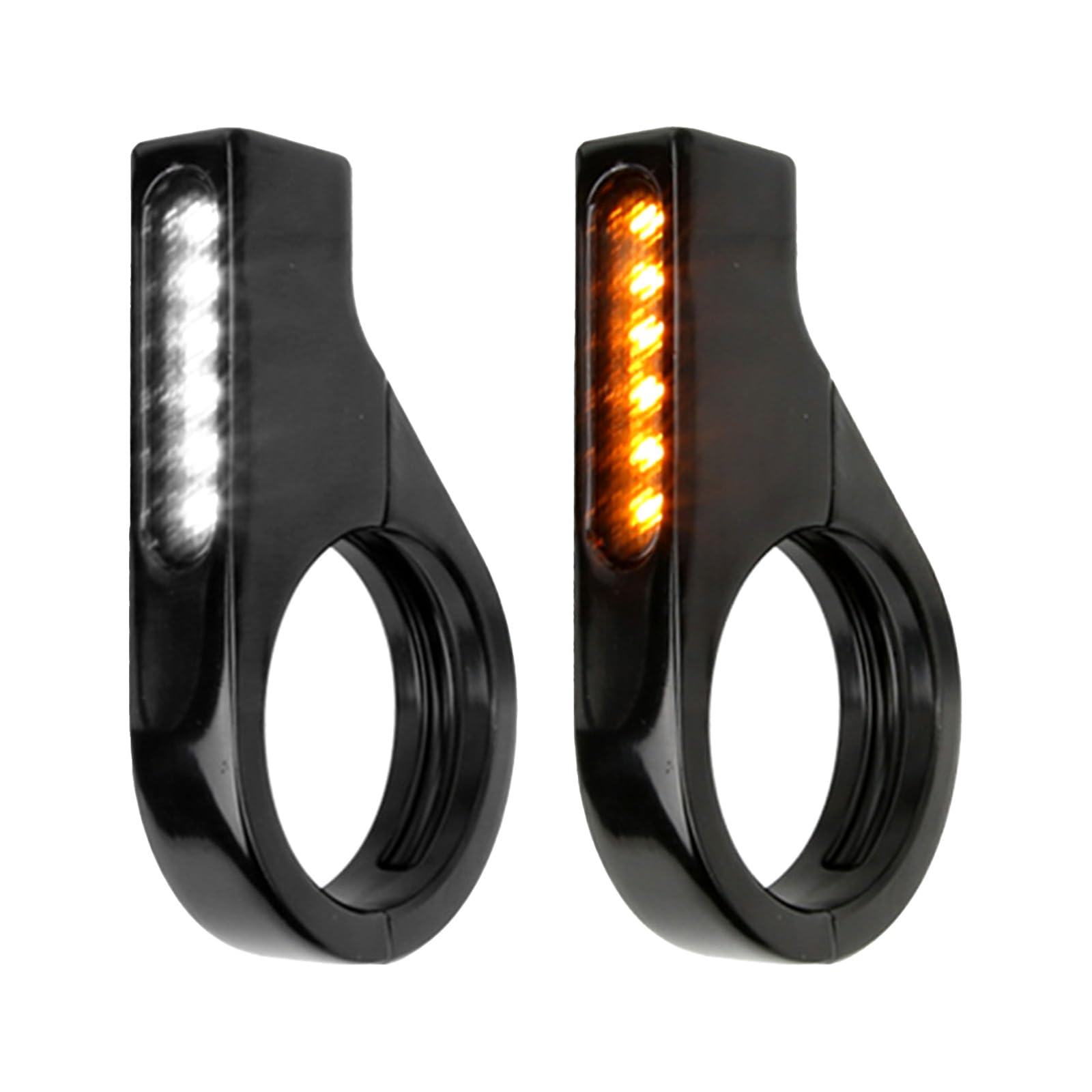 Photo 1 of 2Pcs Motorcycle Turn Signals Led Harley Turn Signals Motorcycle Front Turn Signals Turn Signal Assembly 41mm Front Fork Clamp Amber Lamp 12v Fit Honda Harley Yamaha Suzuki Kawasaki