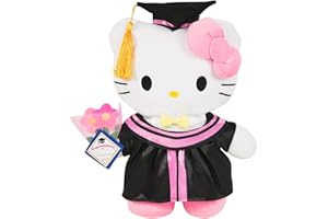 HUISHEDEA Graduation Plush,11.8in Cute Kitty Graduation Plush Doll,Soft Cat Stuffed Animal for Graduation Girls and Fans