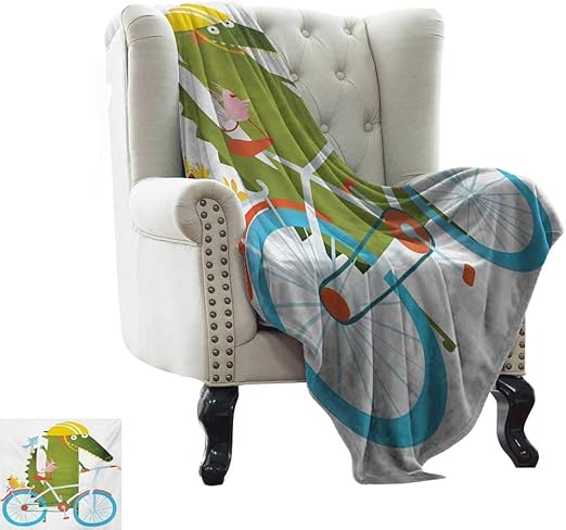 Amazon Com Belleackerman Cat Blanket Funny Green Crocodile In