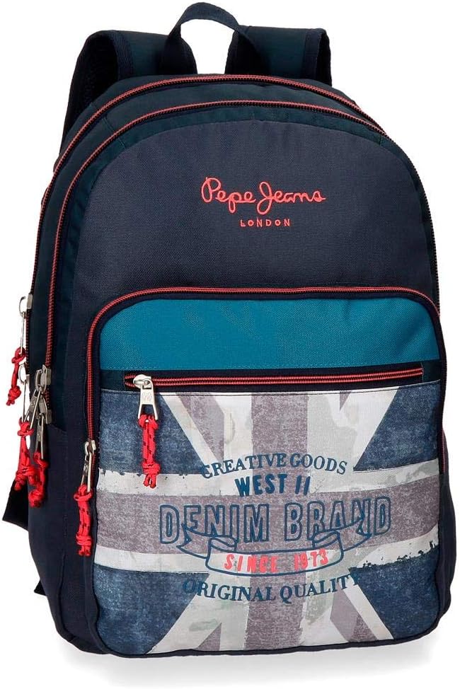 Pepe Jeans Ian School Backpack 44 centimeters 20.13 Blue (Azul) Amazon