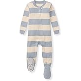 Burt's Bees Baby baby-boys Sleeper Pjs, 100% Organic Cotton, One-piece Footie, Zip Up Jumpsuit, Snug Fit Pajamas