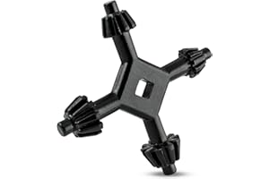 4-way Chuck Key for Drill Presses by Bastex, Multi Universal Power and Hammer Drill Wrench Fits 4 Sizes 6mm to 16mm