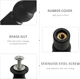MEMOFYND 8 Rubber Expansion Screws Toilet Seat Top Fixing Hinge Fasteners Bolts view 3