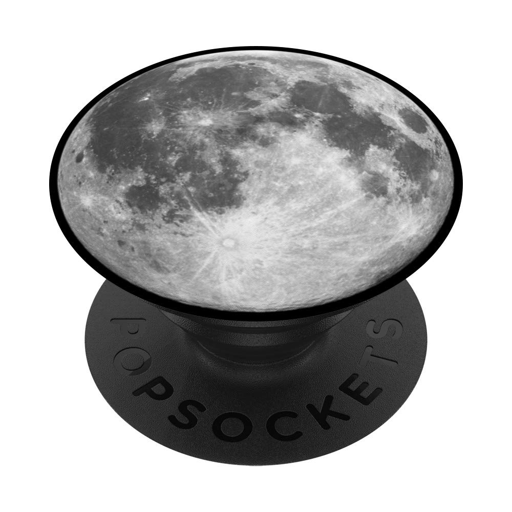Moon View - Cool Moon - Space Celestial PopSockets Grip and Stand for Phones and Tablets