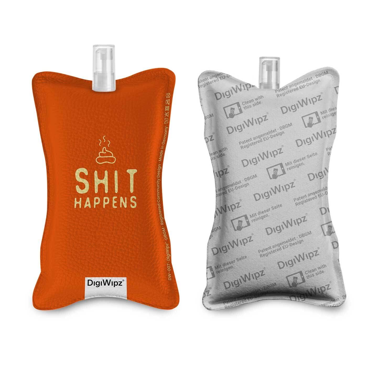 DigiWipz® The ingenious 2-in-1 display cleaner ( happens) - screen cleaner for displays and touchscreens - screen cleaner microfibre sponge with integrated sprayer