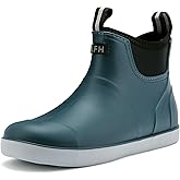 CKWLXQY Men's Deck Boots, Waterproof Ankle Rain Boots Men Anti-Slip Traction, Outdoor Rubber Fishing Garden Boots High-Performance Shoes for Farming