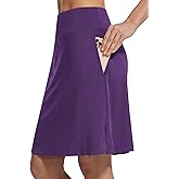baleaf Women's 20" Knee Length Golf Skorts Long Athletic Tennis Skirts for Women Active Casual Pockets UV Protection