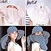 Siggi Womens Wide Brim Summer Sun Flap Cap Hat Neck Cover Face Mask Detachable UPF 50+ Grey