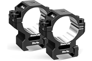 DISCOVERYOPT Precision Scope Rings, Precision Pre-lapped Riflescope Mounts for Picatinny Rails