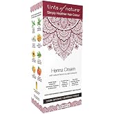 Tints of Nature Dark Brown Henna Cream Hair Colour, Vegan 2.37 oz | Semi-permanent henna cream achieves dark brown tones while conditioning hair, 95% natural ammonia-free is gentle on scalp