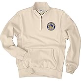 Blue 84 NBA unisex-adult Nba Officially Licensed Quarter Zip Sweatshirt Sanded Fleece Cappucino