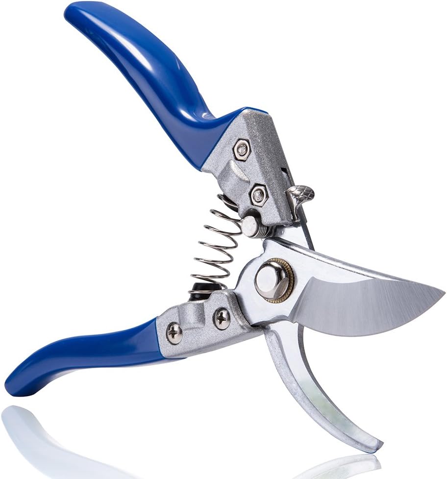 KLEMOO Bypass Pruning Shears, Professional SK-5 Steel Sharp Gardening Pruner Tools, Garden Clippers Fit Your Hand Perfectly, Make Cutting and Clipping a Breeze