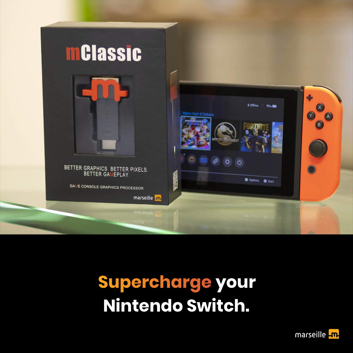Supercharge Your Nintendo Switch and Retro Game Consoles with mClassic Graphics Enhancer for Real-Time Image Sharpening, Color Correction, Anti-Aliasing and Dot-Crawl Elimination: Video Games