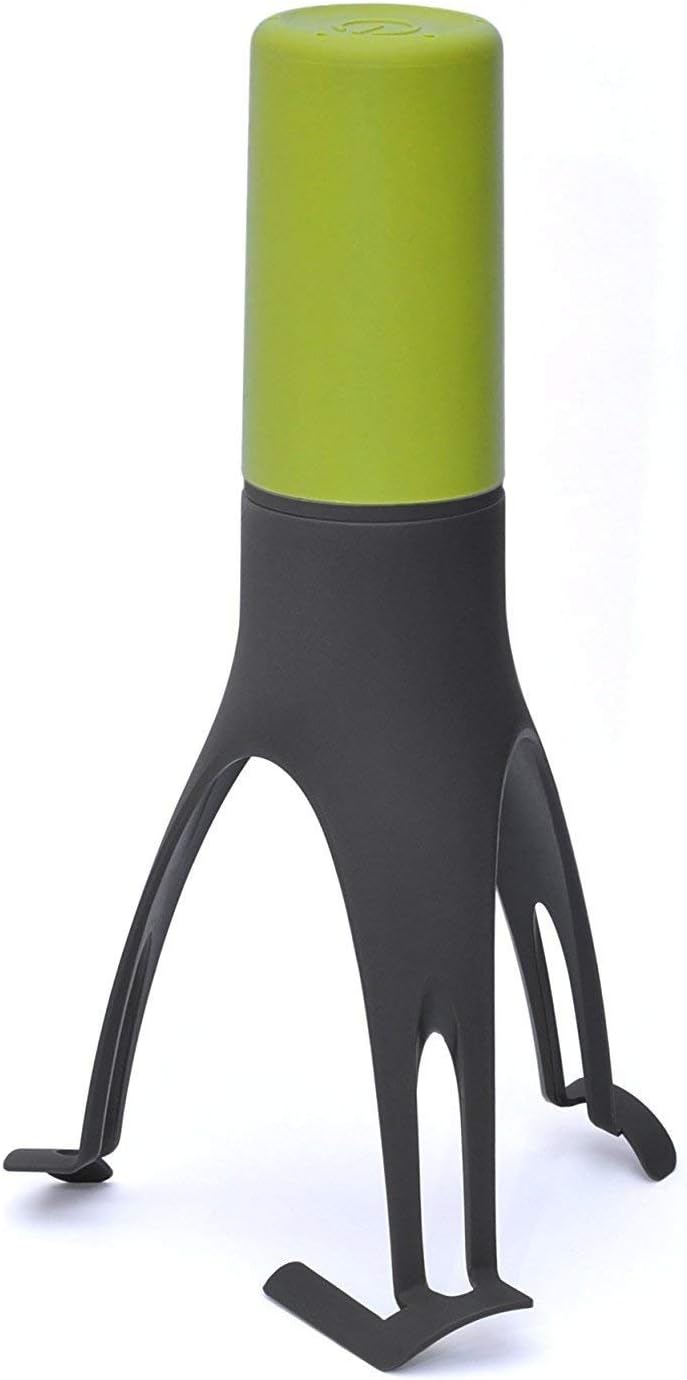 Uutensil StirrTime, Automatic Pan Stirrer with Timer (New Design), Olive & Gray