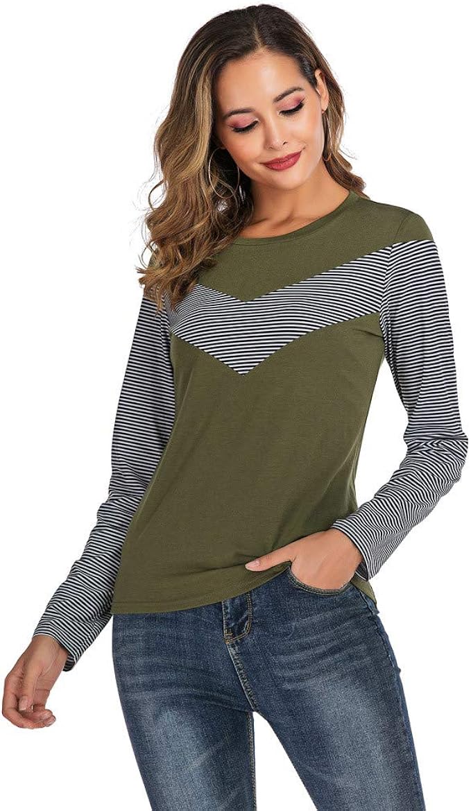 tee shirt manche longue rayé femme