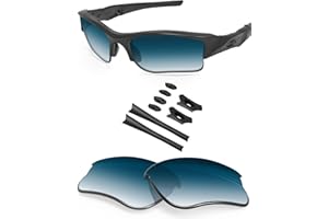 BLAZERBUCK Anti-salt Polarized Replacement Lenses & Sock Kit for Oakley Flak Jacket XLJ OO9009 - Blue Gradient