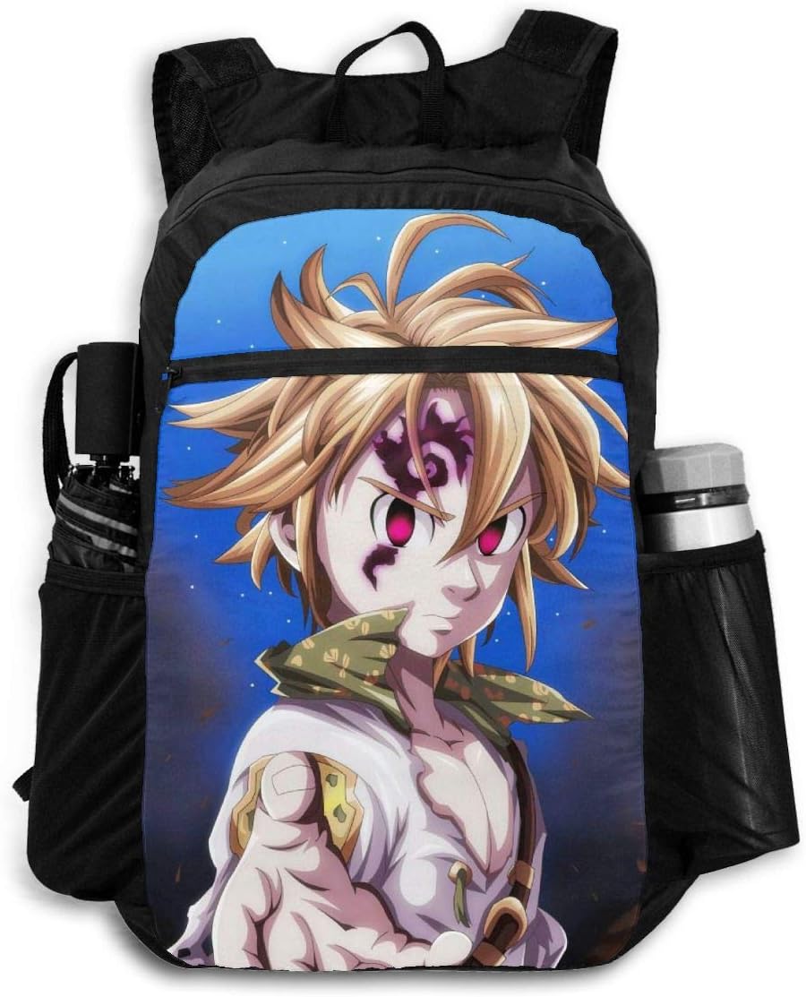 the seven deadly sins meliodas anime storage packet laptop backpack casual daypacks computer business backpacks travel bag hiking daypack college