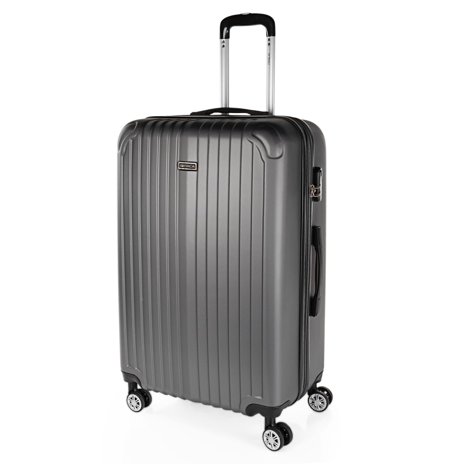 ITACA - Medium Suitcases - Medium 4-Wheel Suitcase, Medium Travel Suitcase, Travel Suitcases, Medium Suitcase. Combination Lock, Anthracite