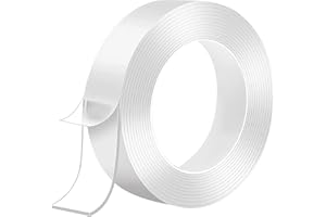 GOLDYIPE Double Sided Tape Heavy Duty, Extra Large Nano Double Sided Sticky Adhesive Tape, Clear Mounting Tape Picture Hanging Strips, Removable Wall Tape