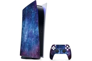 MIGHTY SKINS MightySkins Gaming Skin for PS5 / Playstation 5 Digital Edition Bundle - Nebula | Protective Viny wrap | Easy to Apply and Change Style | Made in The USA