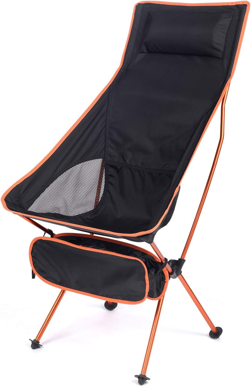 amazon outdoor chairs on Amazon Com Esup Camping Chair With Headrest Ultralight Portable Compact Folding Beach Chairs With Carry Bag For Outdoor Camping Backpacking Hiking Orange Kitchen Dining