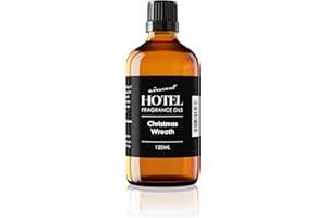 AIR-SCENT AirScent Christmas Wreath Holiday Diffuser Oil - Premium Holiday Fragrance Oil for Ultrasonic and Waterless Diffusers and Crafting - 120ml, 4 fl oz Glass Dropper Bottle - Balsam Fir Essential Oil