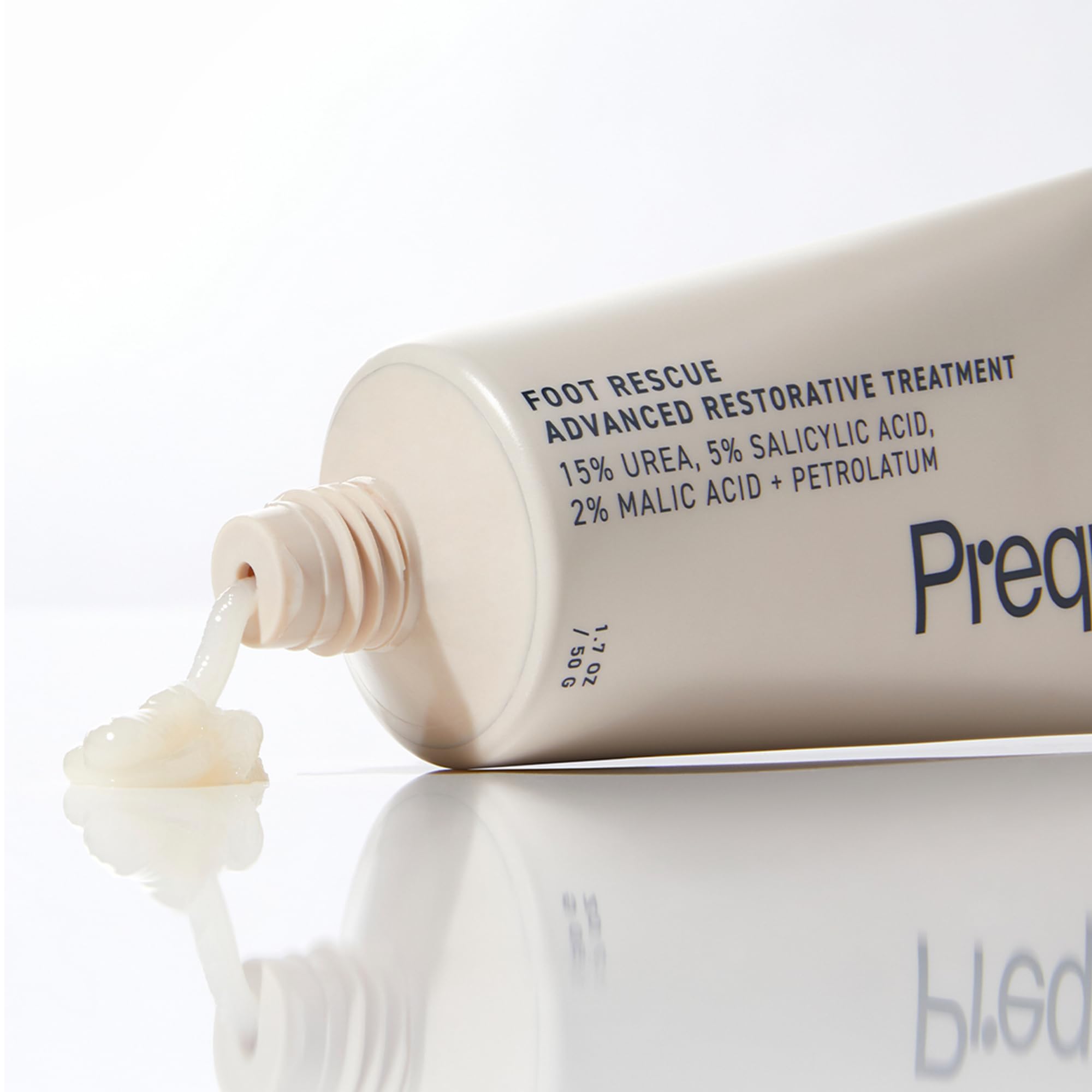 Prequel Skin Foot Rescue, Professional Foot Treatment with 15% Urea + Salicylic Acid. Advanced Cream For Dry Cracked Feet. Clinical-Grade Moisturizer. 1.7oz