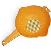 Tupperware 2 Quart Colander Strainer with Handle in Orange
