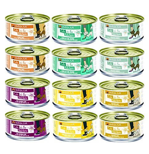 Weruva Cats in the Kitchen Canned Cat Food Mixed 6 oz x 12 cans with 6 Flavors