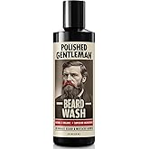 Refreshing Beard Shampoo and Face Wash with Peppermint Tea Tree and Argan Oil - for Thicker and Softer Beard (4oz)