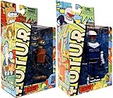 Futurama Toynami Series 9 Set of Both Action Figures [Wooden Bender & URL]