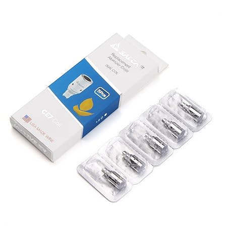 Salcar® 5er Pack EVOD CE7 Verdampferköpfe (Atomizer Head) 1.6 Ohm Passen für EVOD CE7 von Salcar, 0,00mg Nikotin