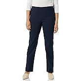 Briggs New York Womens Super Stretch Millennium Welt Pocket Pull on Career Pant (Average & Short & Tall Length)