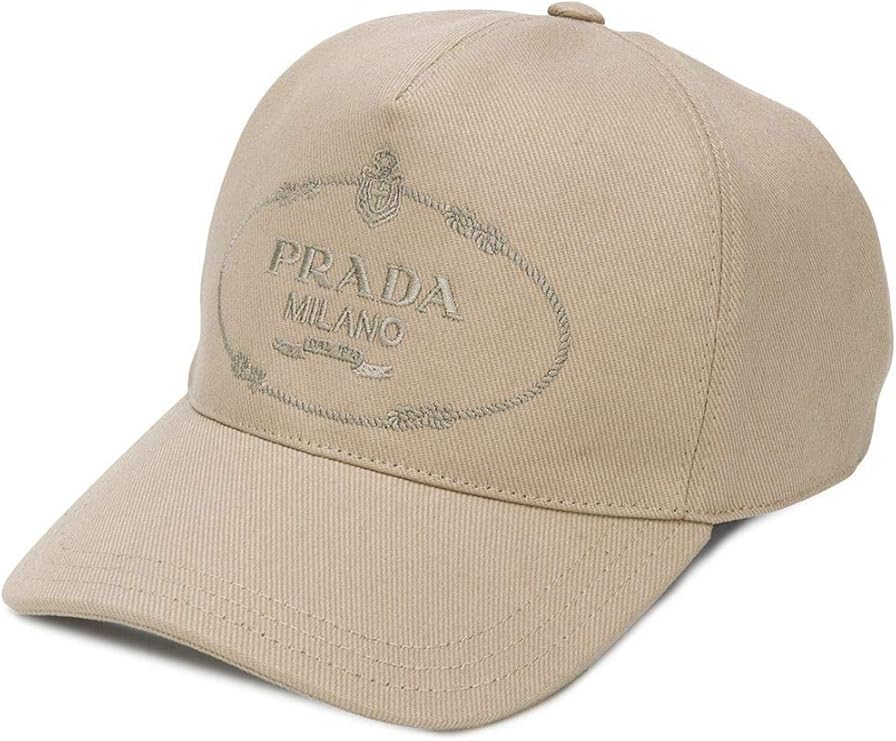 Prada Luxury Fashion Man 2HC1792DB1F0044 Beige Cotton Hat Spring Summer 20 at Amazon Men’s