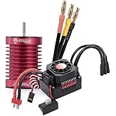 GoolRC Surpass Hobby Waterproof F540 4370KV RC Car Brushless Motor with Brushless 45A ESC for 1/10 Scale RC Car Truck Indispe