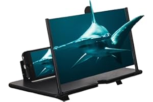 Screen Magnifier Version, Mobile Phone Screens Magnifier for Smartphone, 3D Pull-Out HD Screens Phones Projector, Foldable Ce