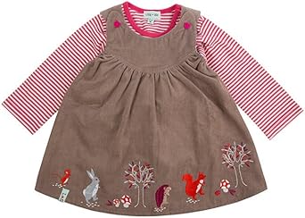 animal pinafore dress